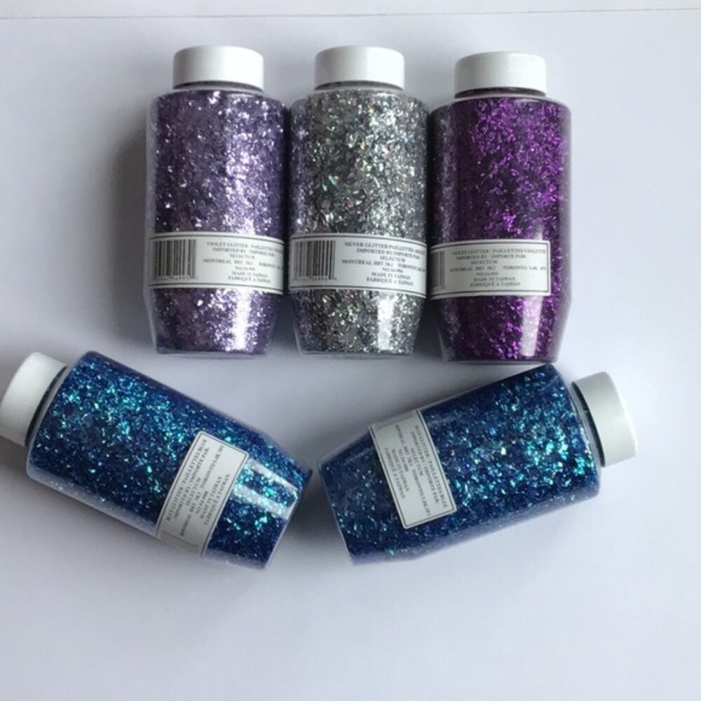 😊 Craft Glitter 5 Bottles